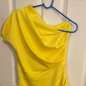 Bright Yellow cocktail dress